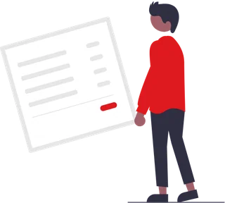 Accountant reviewing a voucher in Truefin